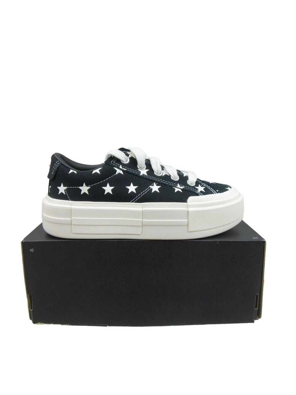 Converse CTAS Cruise Archive Stars OX  Women's Size 8 Black Shoes NEW